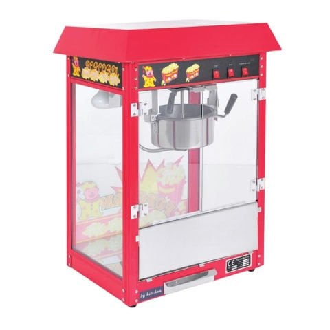 By Kitchen DPM-S Set Üstü Popcorn Makinesi Kırmızı, 6 kg/h