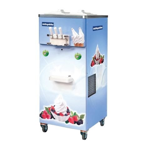 Öztiryakiler Dondurma Frozen Yoğurt Makinesi 3 Kollu Pompalı Karıştırıcılı 2x11 LT OEF 4000 AP,6644