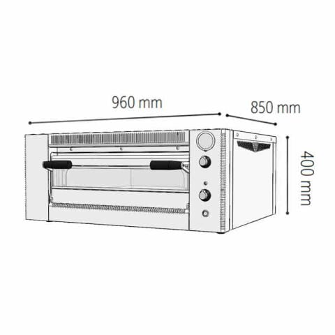 Venarro DYP5 Pizza Fırını Elektrikli, Ø 250 mm x 5