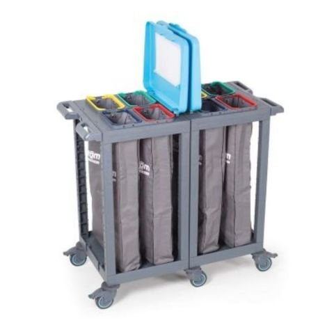 Phantom Procart 160 Waste Collection Trolley, 8 Compartments, 225 kg Capacity