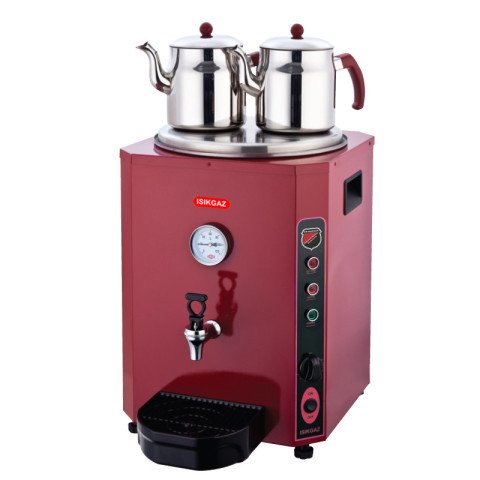 Silverinox Elit Çay Makinesi Kırmızı 23 LT