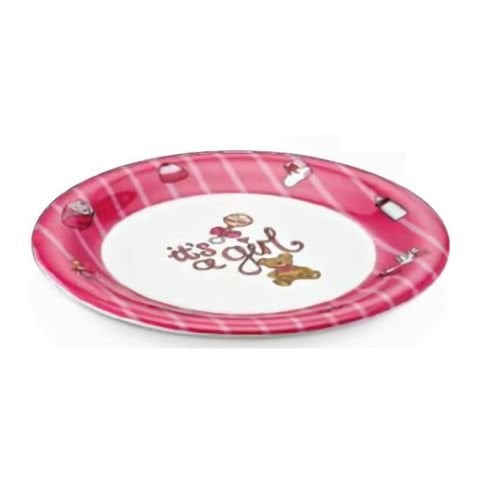 Külsan 2121BP.PW Thermoset Baby Life Bebek Tabağı 21 cm Pembe