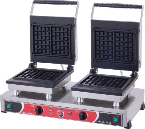 Silverinox Çiftli Kare Waffle Makinesi