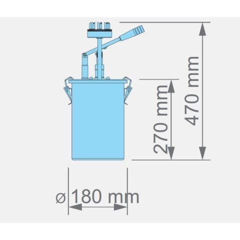 Kalando KD-019-M Tek Kollu İğneli Sos Pompası Paslanmaz Çoklu Enjekte Dolum 4.5 L