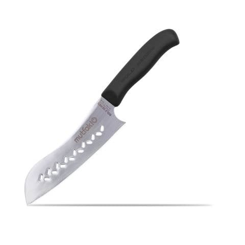 Mutfak10 Gold Eğri Kanallı Santoku Bıçağı 19 Cm