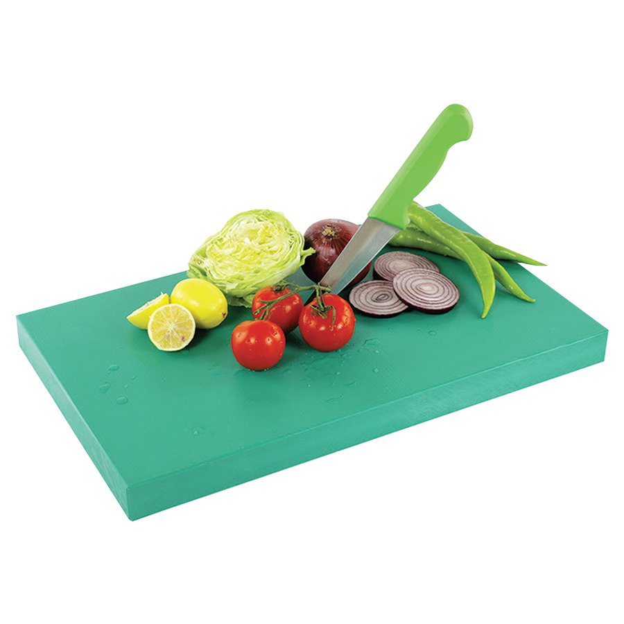 Yelkar Plastic Polyethylene Chopping Board (Green)