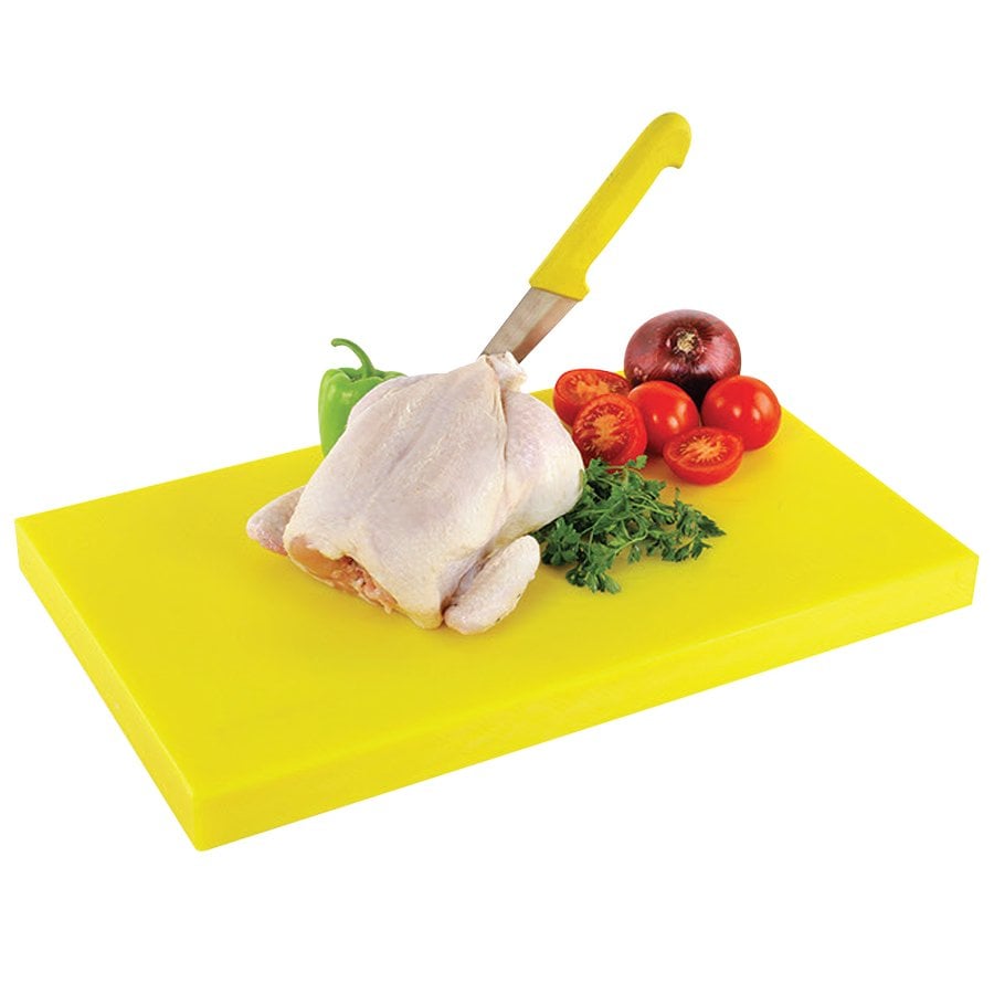 Yelkar Plastic Polyethylene Chopping Board (Yellow)