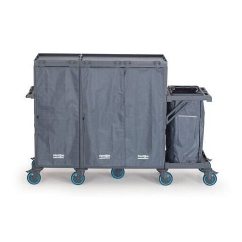 Fantom Procart 437 Canvas Floor Trolley with Drawer, Garbage Compartment