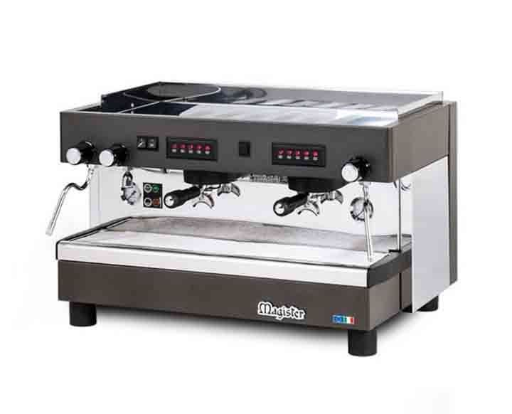 Magister 2 Gruplu Tam Otomatik Espresso Kahve Makinesi, Tall Cup, Siyah