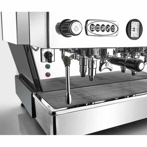 Brawi V EL Tam Otomatik Espresso Kahve Makinesi,Kırmızı, 2 Grup