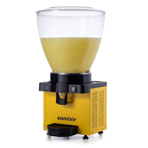 Samixir M40 Panaromik Dijital Soğuk İçecek Dispenseri, 40 L, Sarı