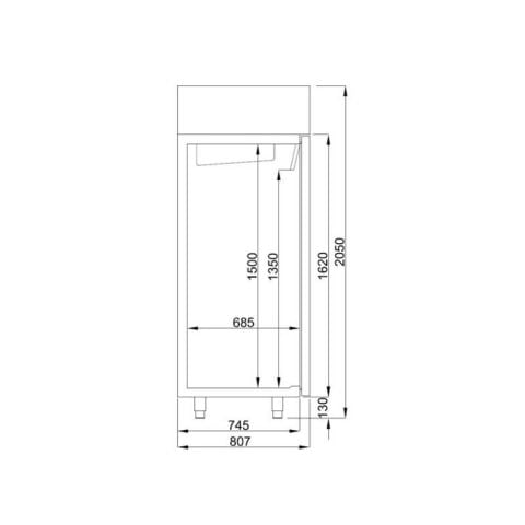 Frenox VL14 Dik Tip 2 Kapılı Derin Dondurucu 1400 L 304 Kalite