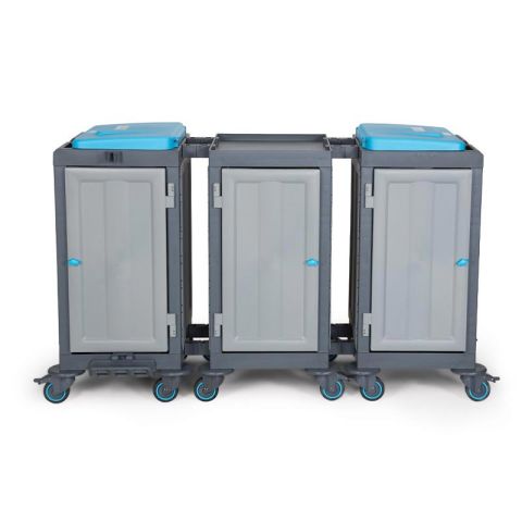 Fantom Procart 354SP Cleaning Trolley with 3 Cabinets, Accessory Set