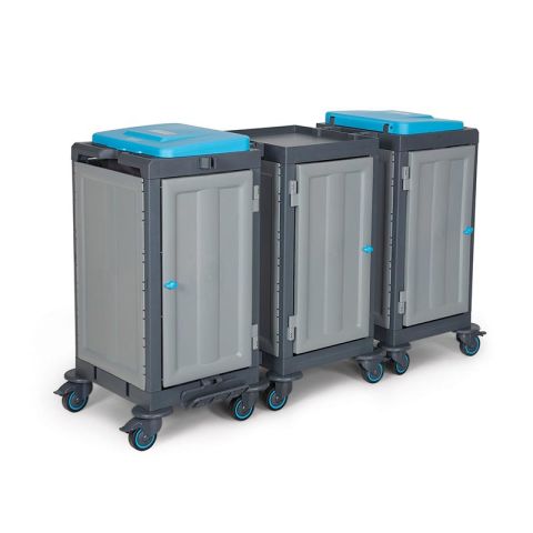 Fantom Procart 354SP Cleaning Trolley with 3 Cabinets, Accessory Set