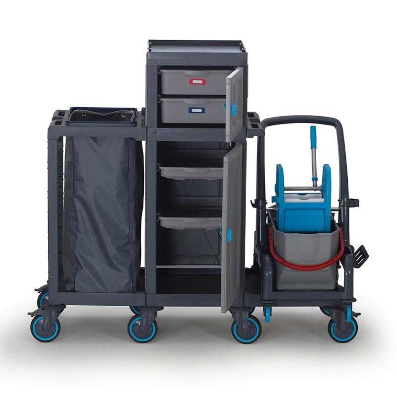 Fantom Procart 74131 Detachable Floor Trolley with Drawer and Cupboard, with Waste Compartment