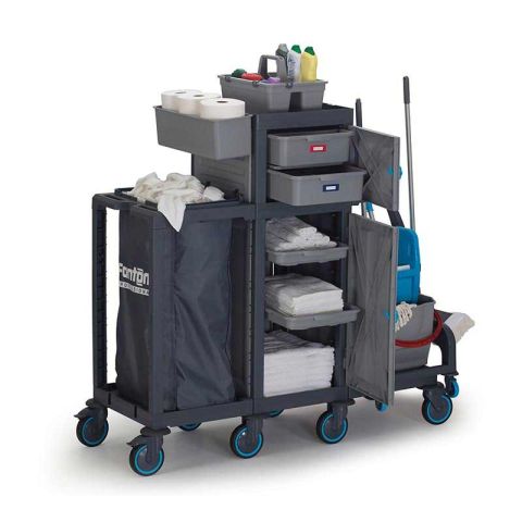 Fantom Procart 74131 Detachable Floor Trolley with Drawer and Cupboard, with Waste Compartment