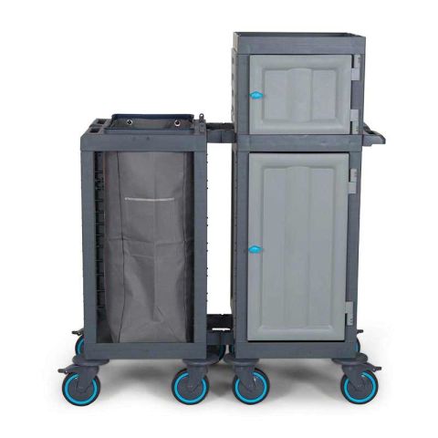 Fantom Procart 413SP Floor Trolley with Drawer and Cupboard with Garbage Compartment