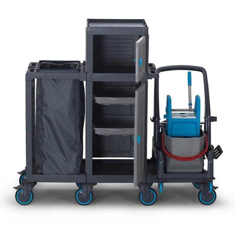 Fantom Procart 74121 Detachable Floor Trolley with Cabinet, Garbage Compartment