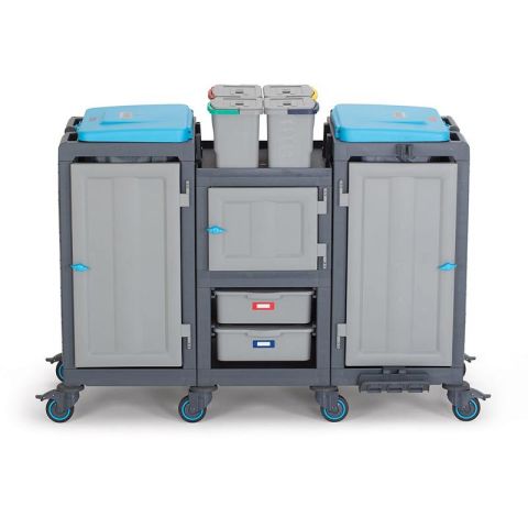 Fantom Procart 362 Cleaning Trolley with Drawer Cleaning Bucket, Garbage Compartment