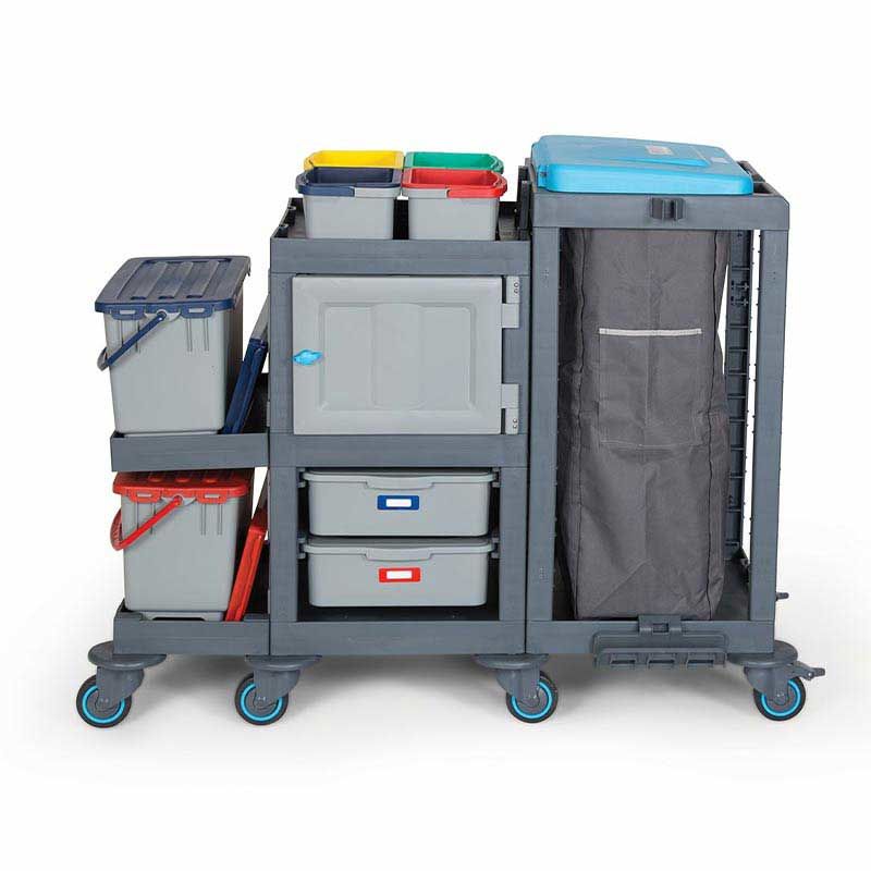 Fantom Procart 3365 Cleaning Trolley with Drawer, Cleaning and Garbage Compartment