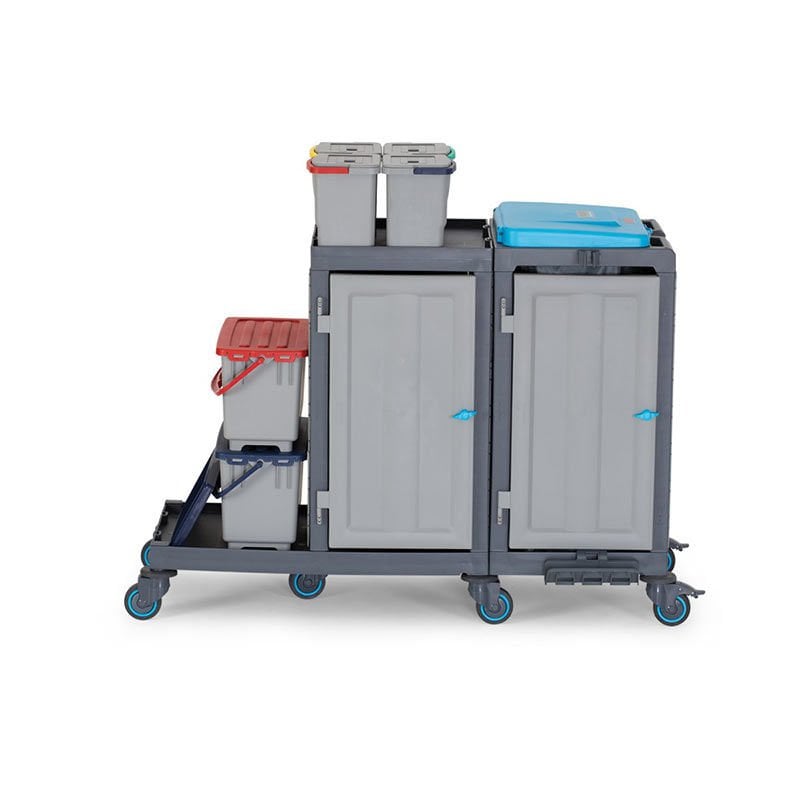 Fantom Procart 380 Cleaning Trolley with Cabinet and Bucket Set