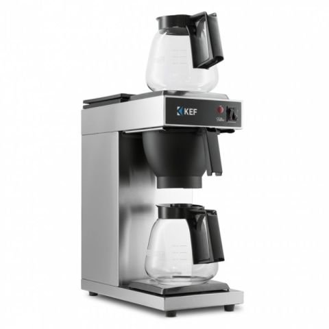 Kef Filtre Kahve Makinası 2 Cam Potlu Gri FLT120-2