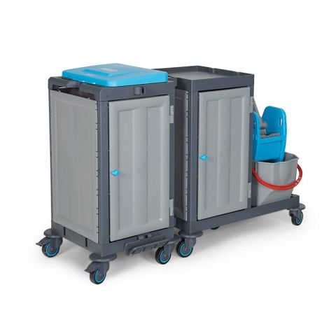 Fantom Procart 381SP Cleaning Trolley with Cabinet and Bucket Set