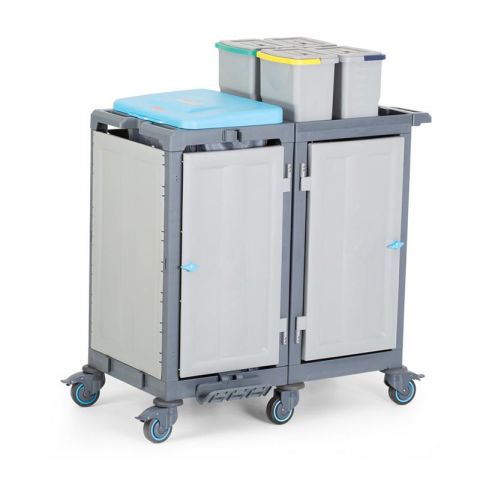 Fantom Procart 383 Cleaning Trolley with Cabinet and Accessory Set