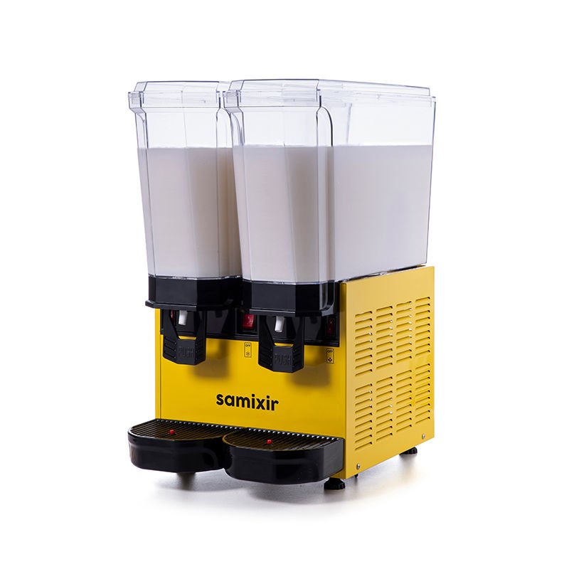 Samixir 40.MMY Klasik Twin Soğuk İçecek Dispenseri, 20+20 L, Karıştırıcılı, Sarı