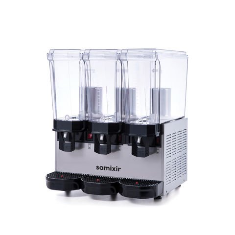 Samixir 60.SSSI Klasik Triple Soğuk İçecek Dispenseri, 20+20+20 L, Fıskiyeli, Inox