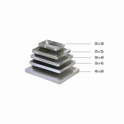 Almetal Köşeli Kalın Alüminyum Baklava Tepsisi, 30x40x4 cm
