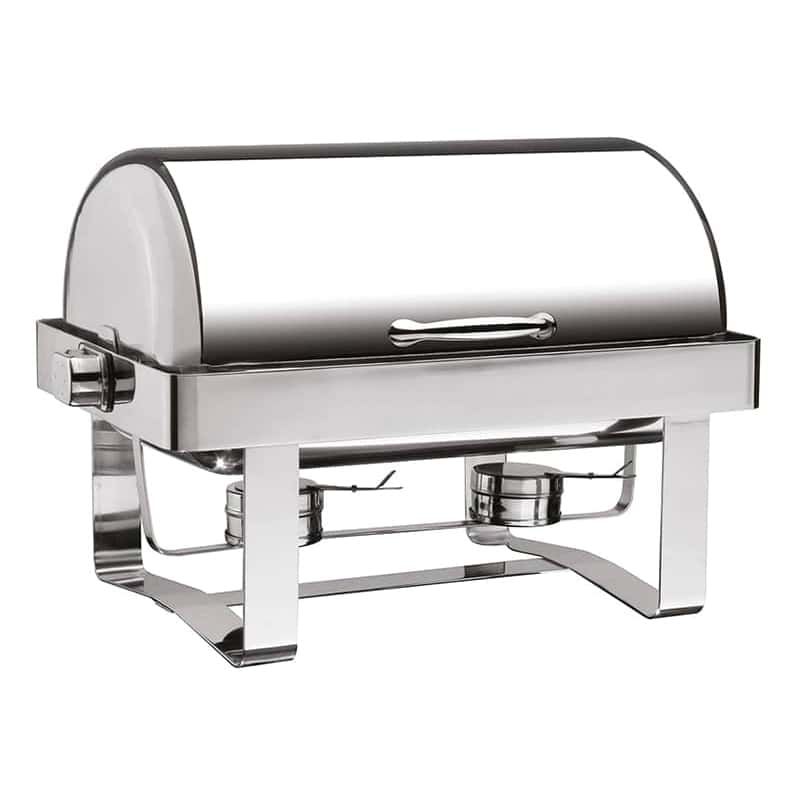 Öztiryakiler Chafing Dish, 180 Derece Açılır Kapak, Düz Ayak