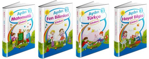 Aydın Yayınları 3.Sınıf Matematik-Fen Bilimleri-Türkçe-Hayat Bilgisi Kitabım