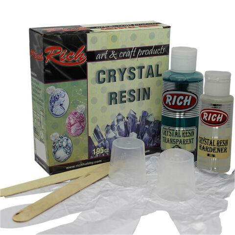 Rich Crystal Resim 195 cc Transparan Yeşil Reçine