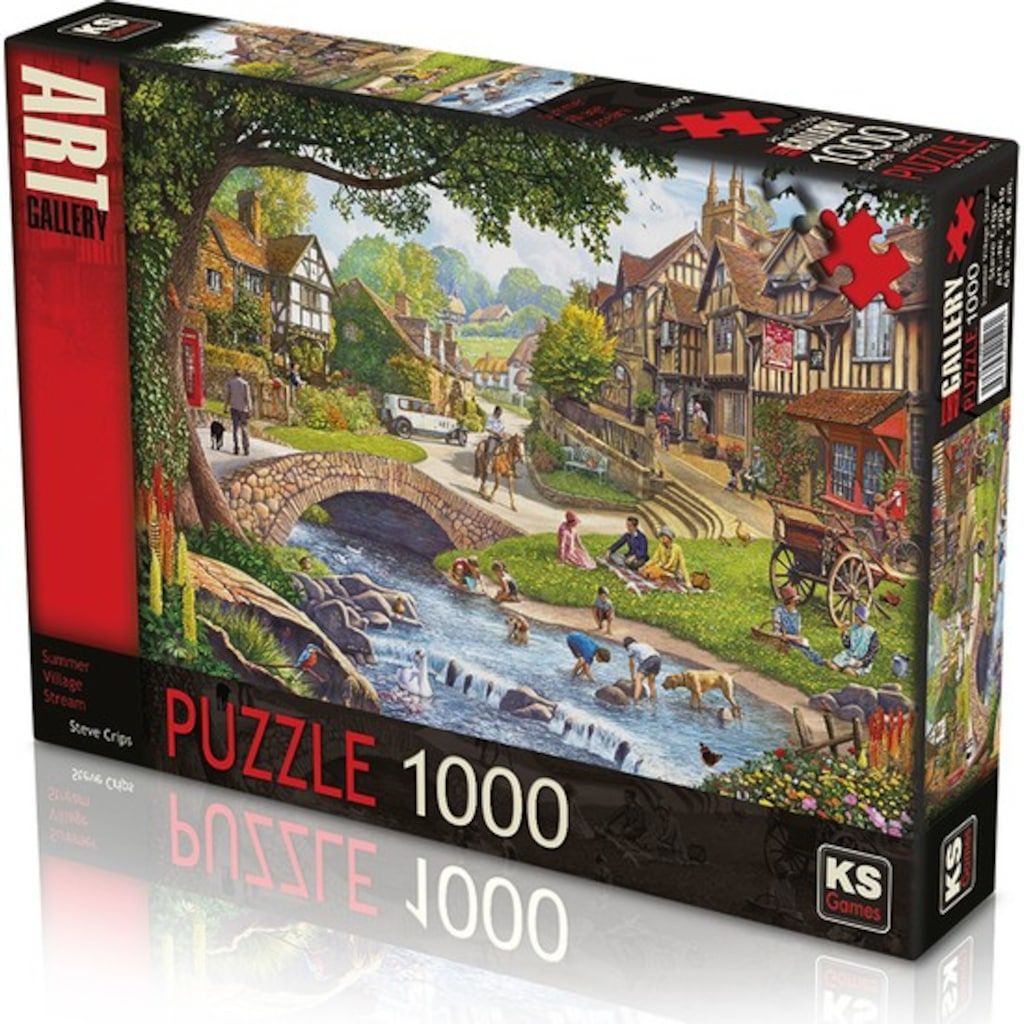 KS Games Summer Village Stream 1000 Parça Puzzle Yapboz