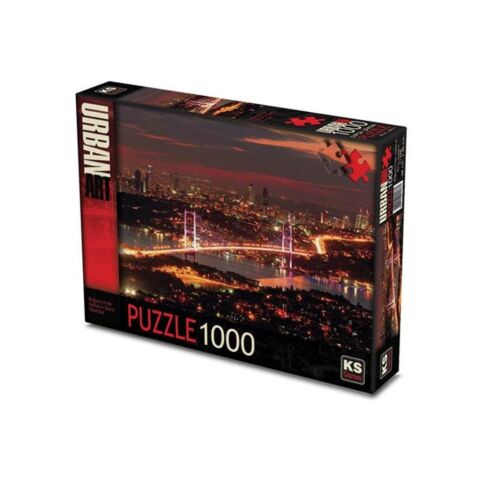 Ks Games Puzzle 1000 Parça Boğaziçi nde  Köprüsü Işıkların Dansı