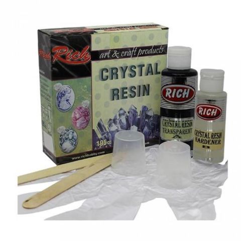 Rich Crystal Resim 195 cc Transparan Siyah Reçine