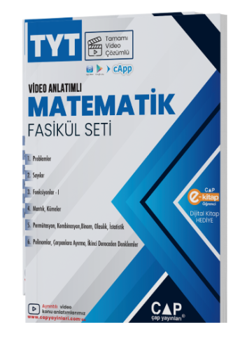 Çap TYT Matematik Seti Tamamı Video Çözümlü