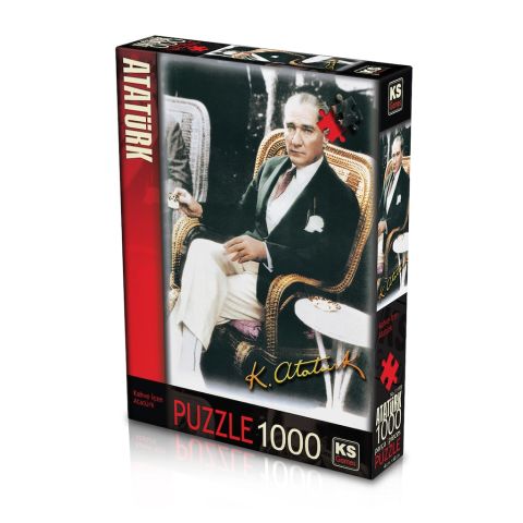 Ks Games 11195 Puzzle 1000 Parça Kahve İçen Atatürk