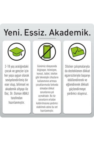 Adeda Dikkati Güçlendirme Seti 10 Yaş - Yeni Neuro Via Sistemi Ile