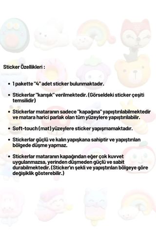 Vagonlife Bonny Temizleme Süngeri&Fırçası + 9 adet 3d Sticker Seti