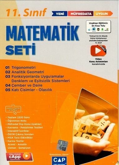 Çap Yayınları 11. Sınıf Matematik Anadolu Seti