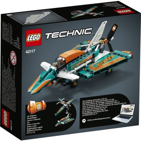 LEGO® Technic Yarış Uçağı 42117 - Çocuklar için Oyuncak Uçak Yapım Seti (154 Parça)