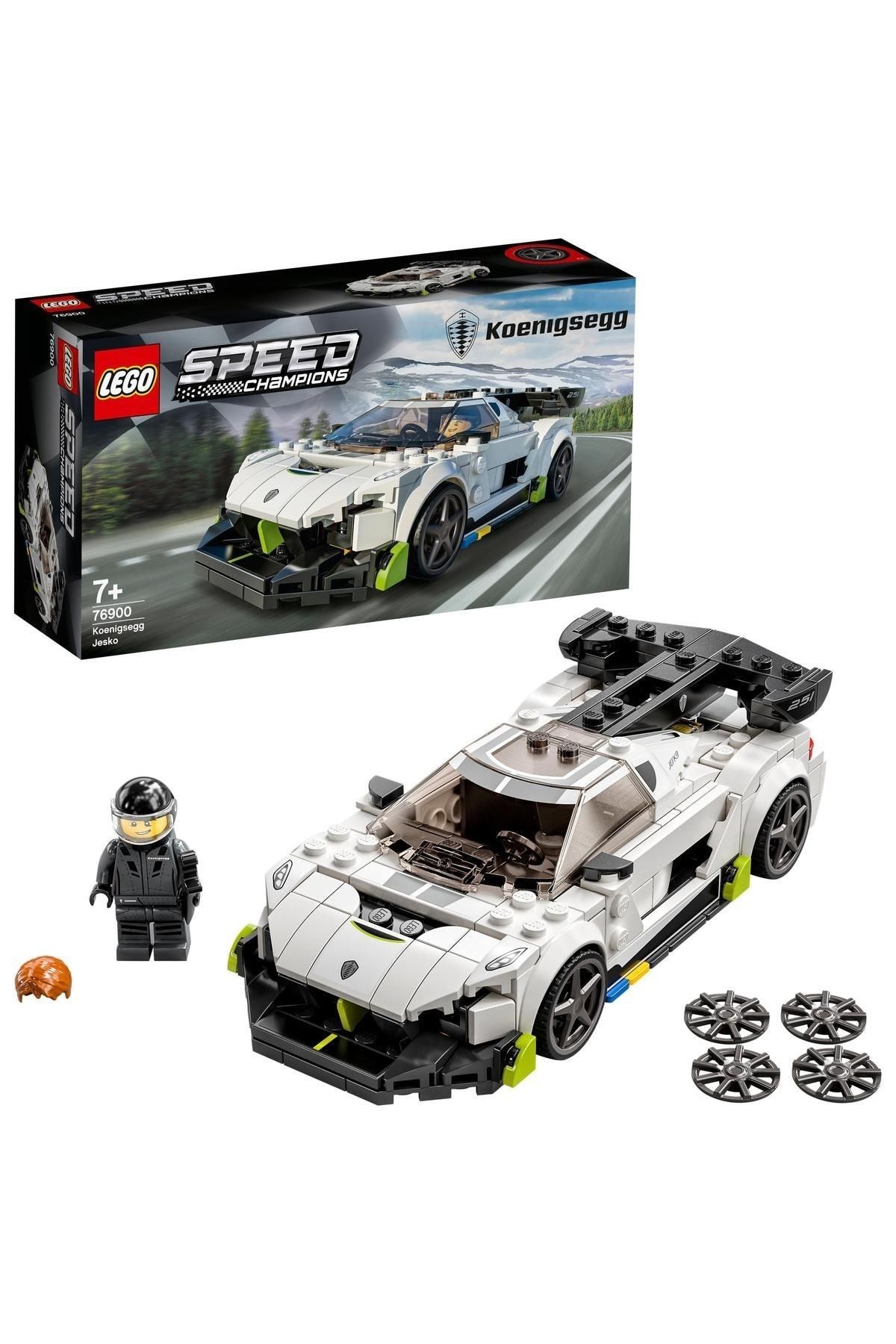 ® Speed Champions Koenigsegg Jesko 76900 - Araba Modeli Yaratıcı Yapım Seti (280 Parça)