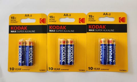 Kodak Max SuperAlkalin AA LR6 1.5V Pil 6'lı