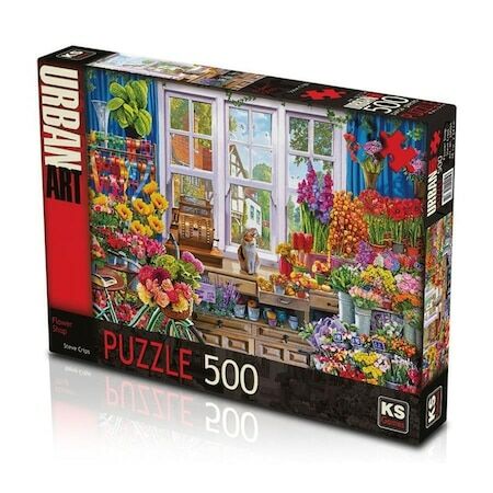 KS Games 500 Parça Çiçek Dükkanı Puzzle - Steve Crips Yapboz