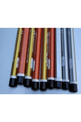 Mercanlı 2/b Kurşun Kalem Metalik Renkler( Yeni ) 12 Adet