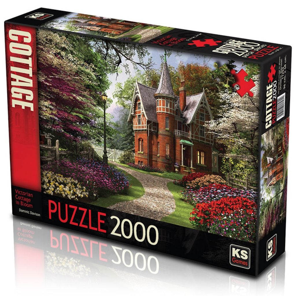 Puzzle 2000 Parça 96x68 Cm Victorian Cottage in Bloom