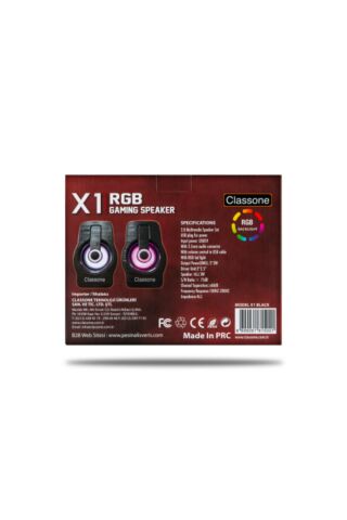 X1 Black Rgb Gamıng Hoparlör-siyah