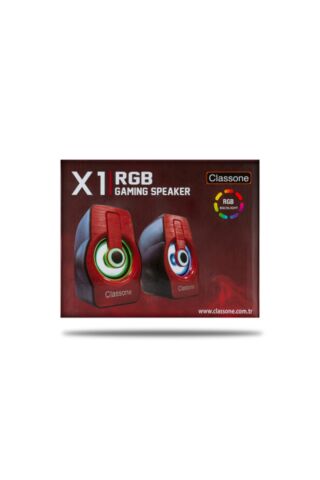 X1 Red Rgb Gamıng Hoparlör-kırmızı
